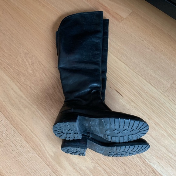 Over the knee Italian leather boots (stamped size 36, fit as US 7) - Picture 4 of 5